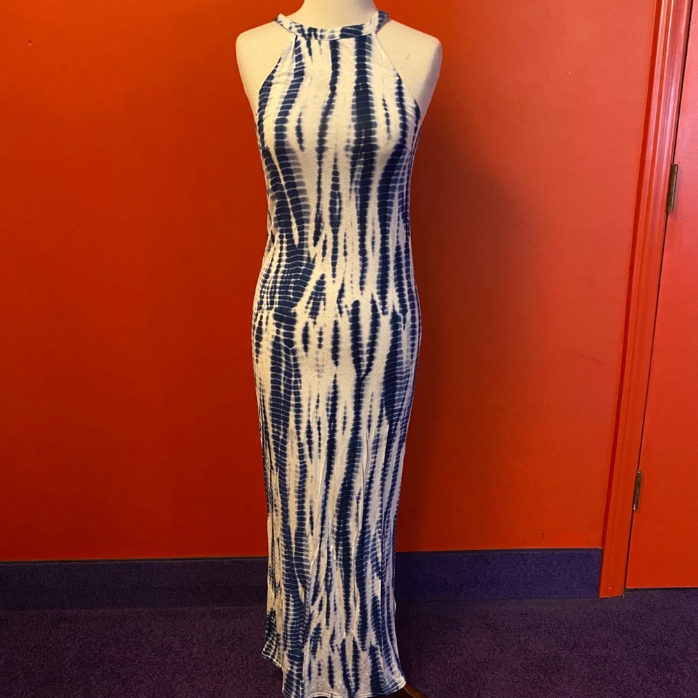 Marble Print Maxi Dress